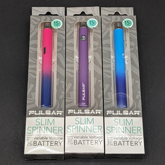 Pulsar Slim Spinner VV Twist Style Battery | 400mAh - Meech Madness Smoke Shop