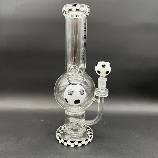 Pulsar Soccer Celebration Bubble Base Glass Water Pipe | 12.5"-Avernic Smoke Shop