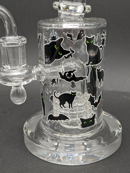 Pulsar Superstitious Kitty Glass Dab Rig Set | 8"