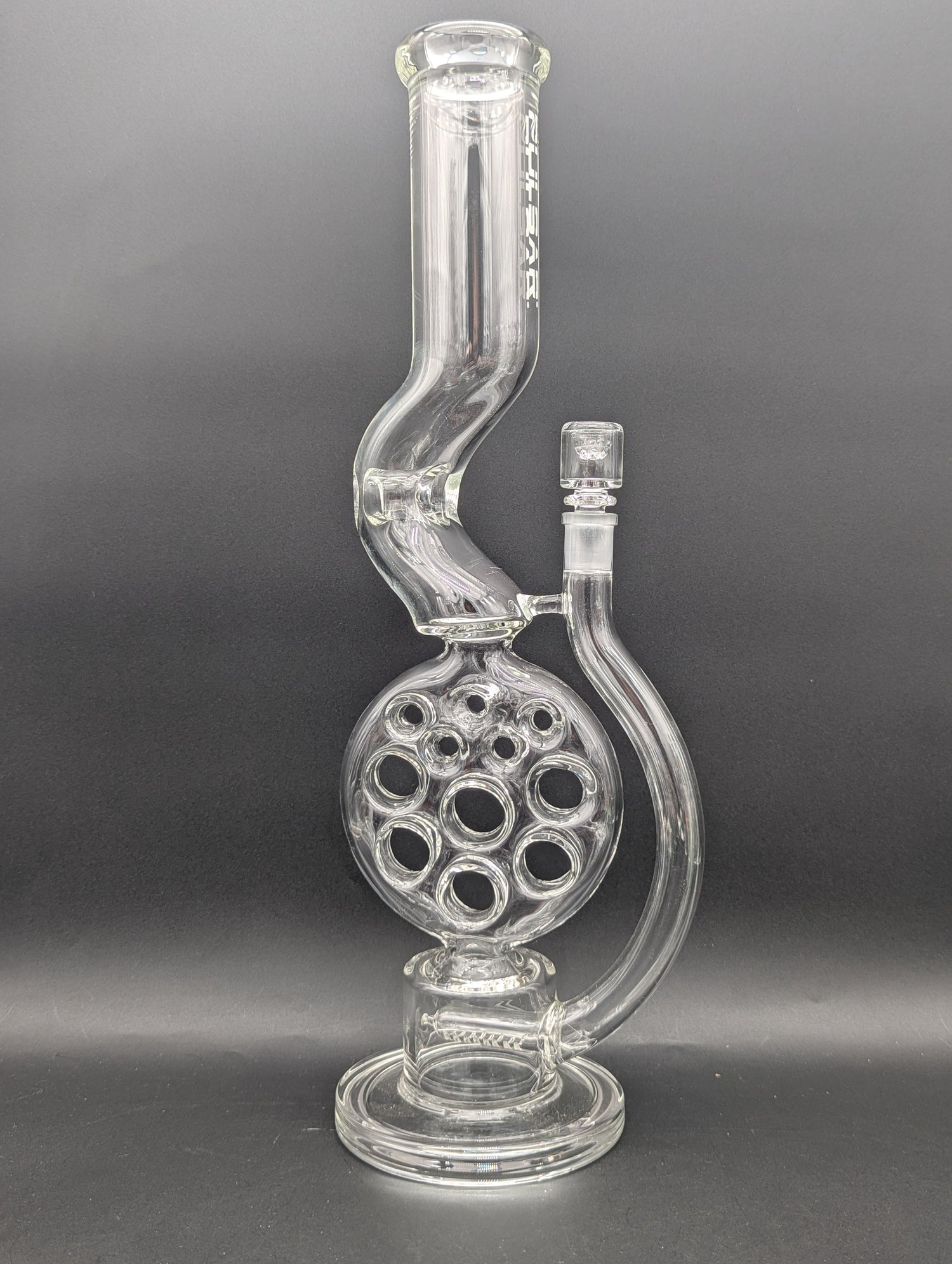Pulsar Swiss Perc Kink Neck Glass Bong | 18"-Avernic Smoke Shop