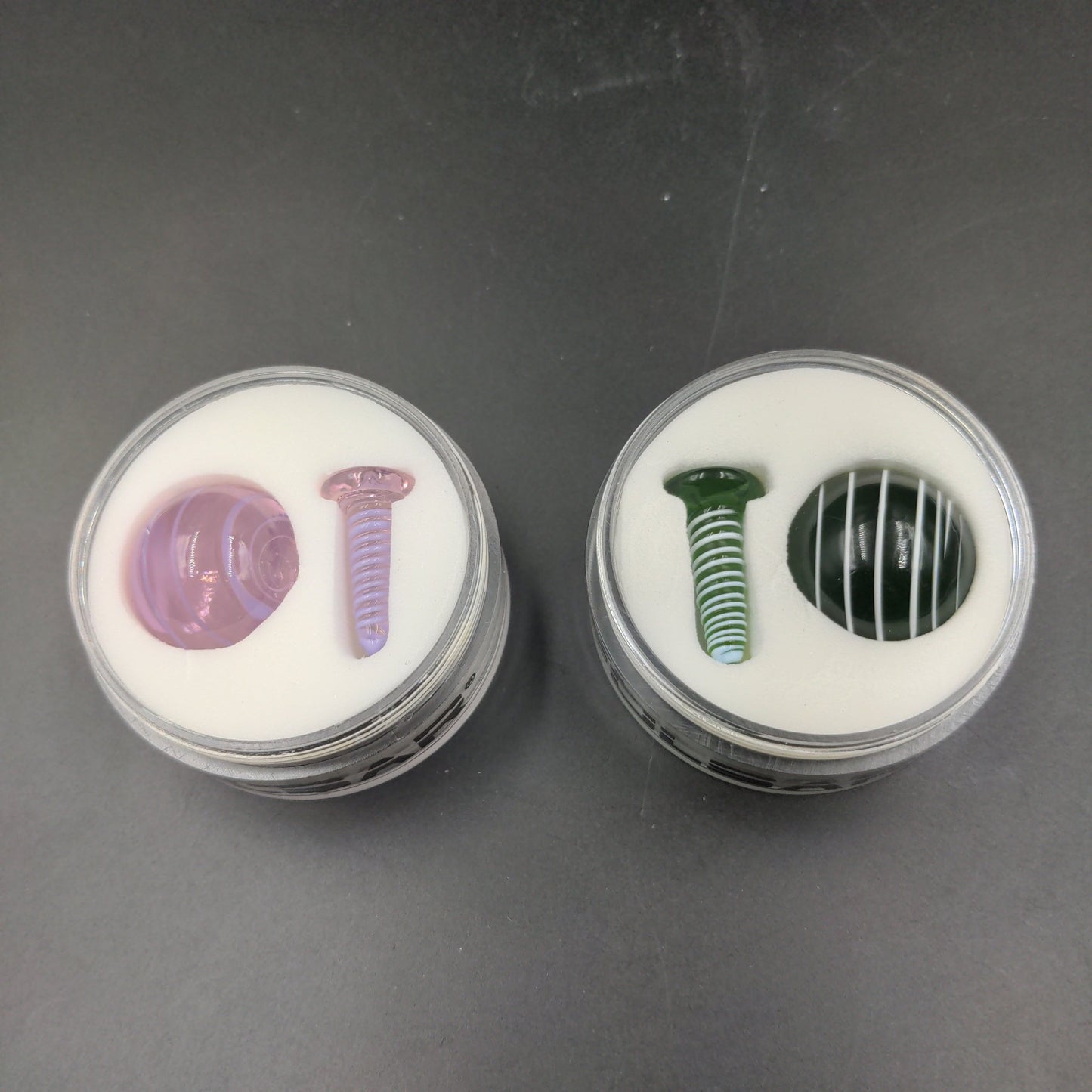 Pulsar Terp Slurper Screw & Marble Set | 2pc - Meech Madness Smoke Shop