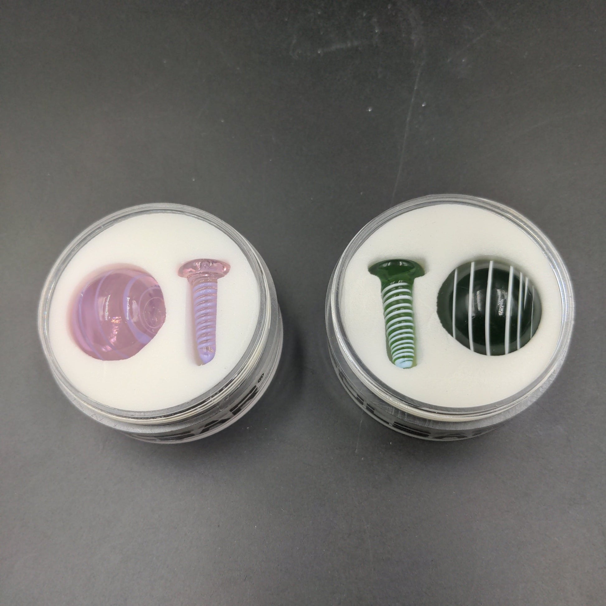 Pulsar Terp Slurper Screw & Marble Set | 2pc - Meech Madness Smoke Shop