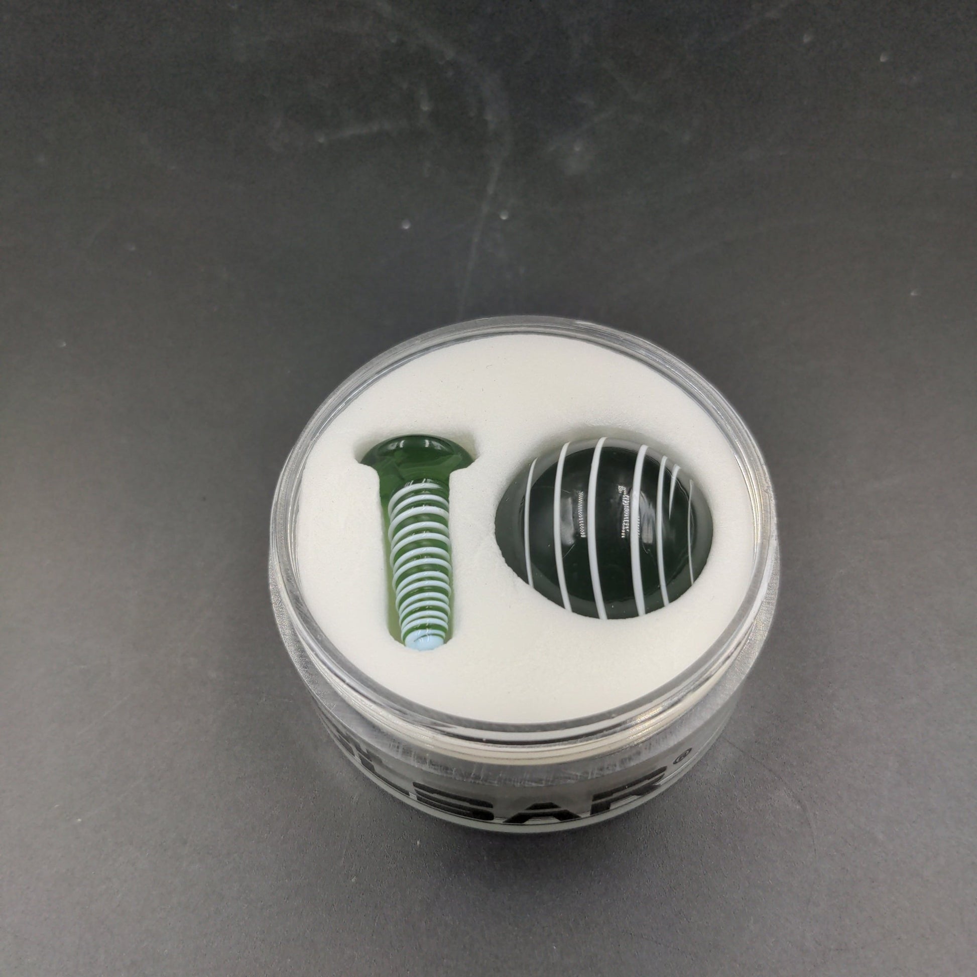 Pulsar Terp Slurper Screw & Marble Set | 2pc - Meech Madness Smoke Shop