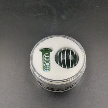 Pulsar Terp Slurper Screw & Marble Set | 2pc - Meech Madness Smoke Shop