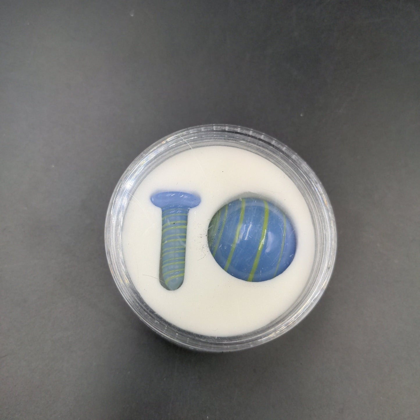 Pulsar Terp Slurper Screw & Marble Set | 2pc - Meech Madness Smoke Shop