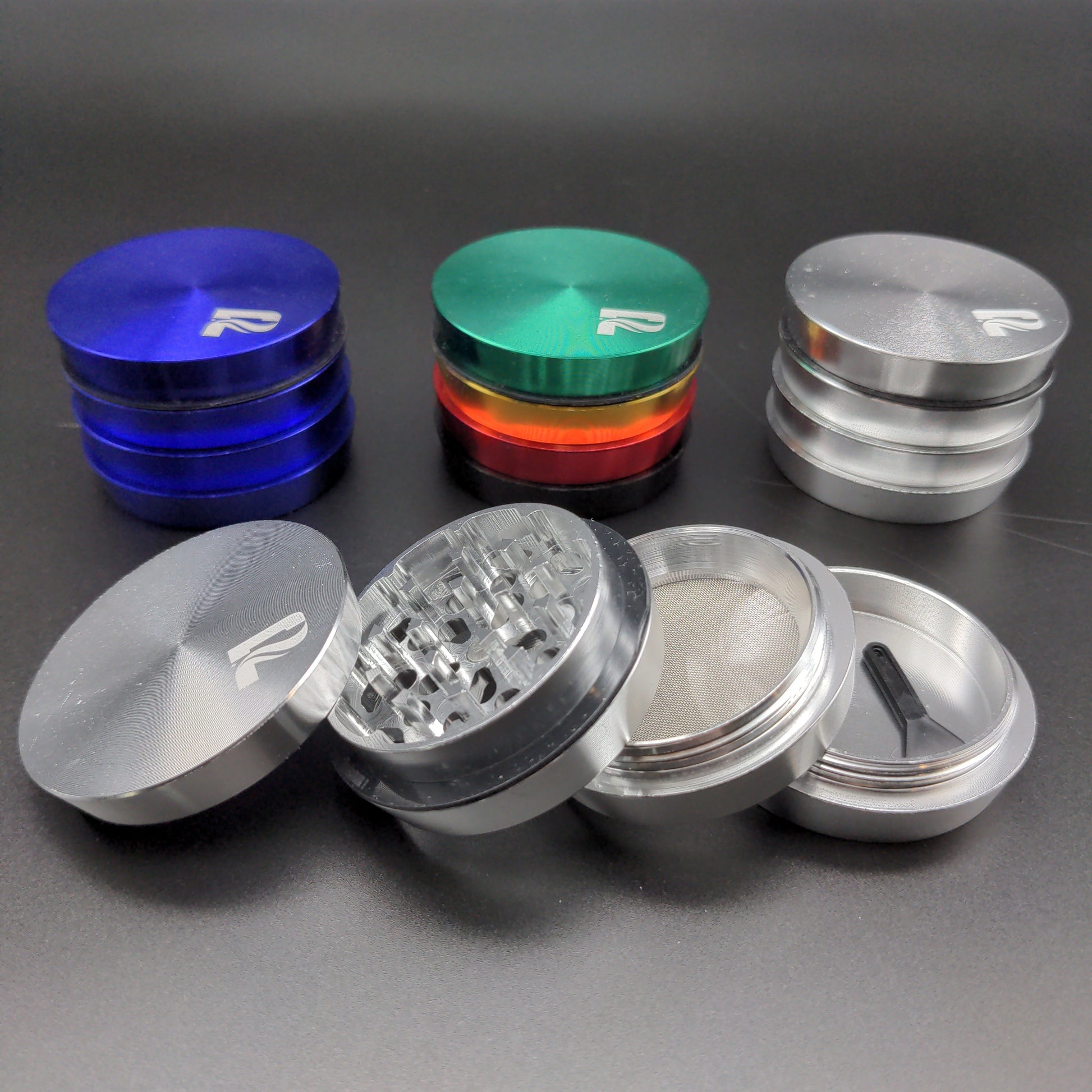 Pulsar Tiered Aluminum Grinder | 4pc | 2" - Avernic Smoke Shop