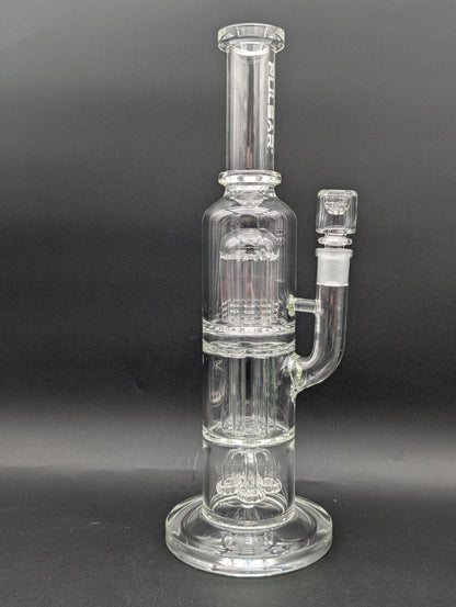 Pulsar Triple Chamber Chugger Glass Water Pipe | 13.75"-Avernic Smoke Shop