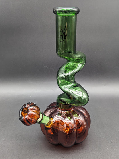 Pulsar Twisted Jack-O-Lantern Bong 11"-Avernic Smoke Shop
