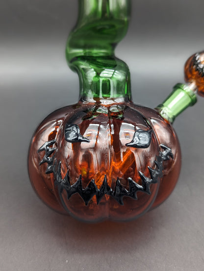 Pulsar Twisted Jack-O-Lantern Bong 11"-Avernic Smoke Shop