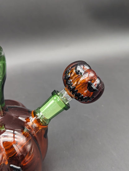 Pulsar Twisted Jack-O-Lantern Bong 11"-Avernic Smoke Shop