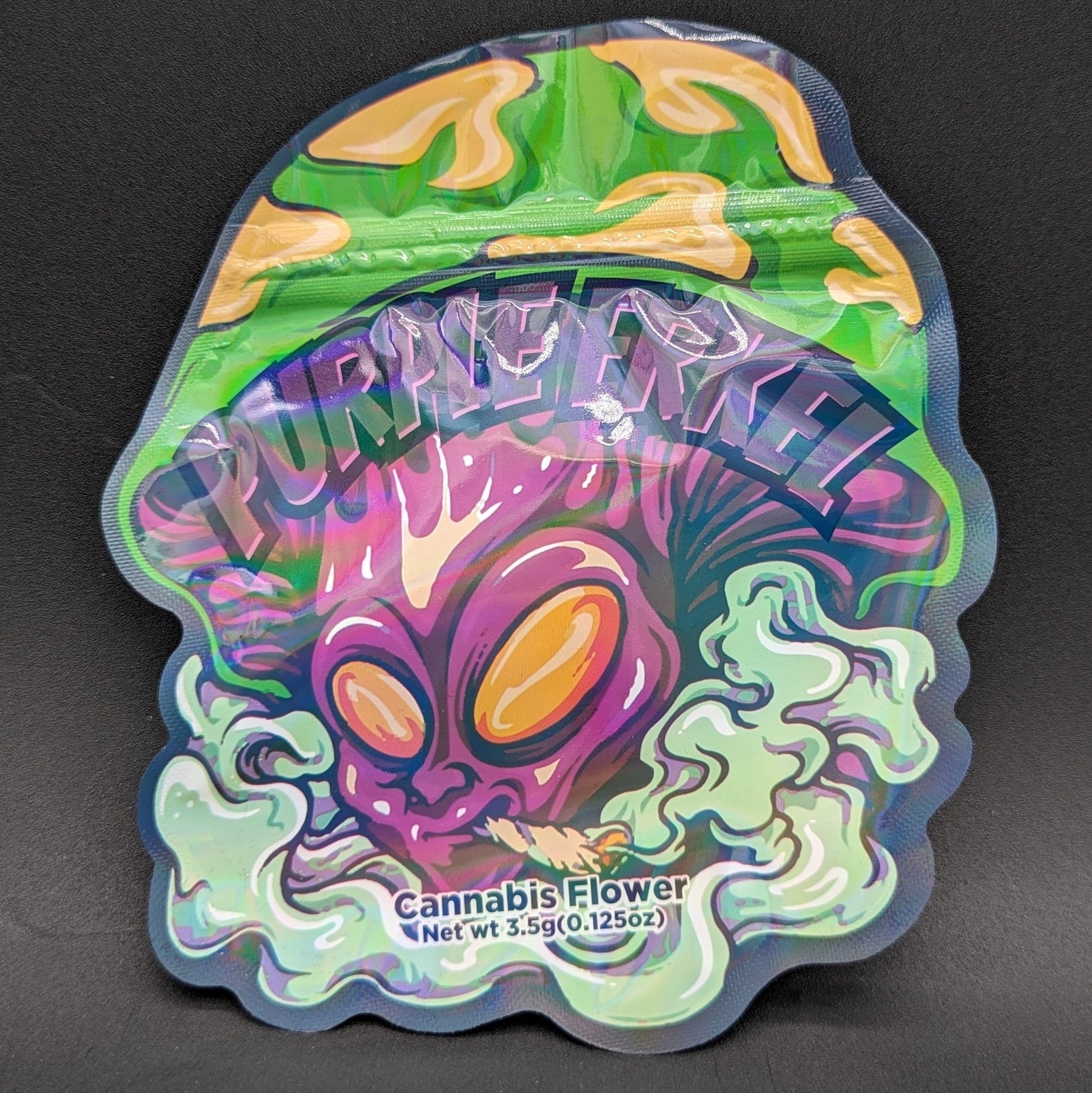 Purple Erkel 3.5g Mylar Bags - Meech Madness Smoke Shop