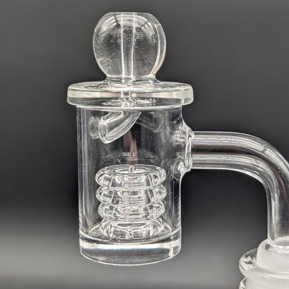 Quartz Diamond Knot 18mm OD  Banger Insert