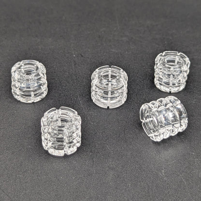 Quartz Diamond Knot 18mm OD  Banger Insert