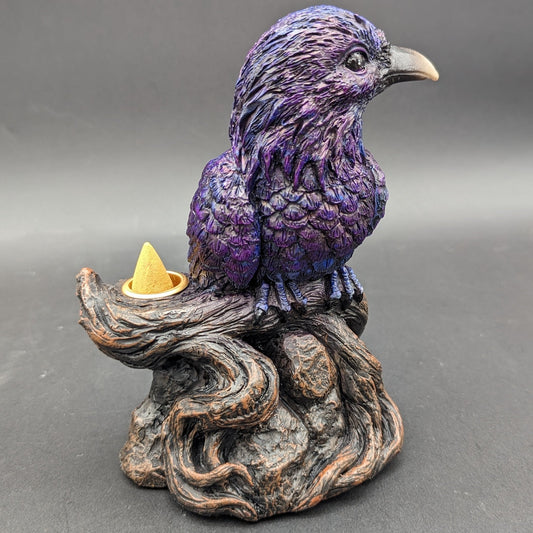 Quoth the Raven Backflow Polyresin Incense Burner - Meech Madness Smoke Shop