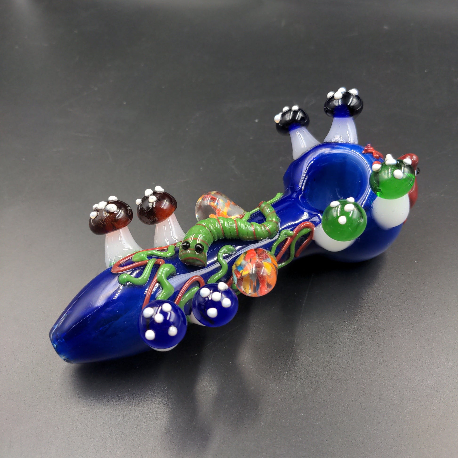 Rainforest Ecology Glass Pipe - 6" - Avernic Smoke Shop