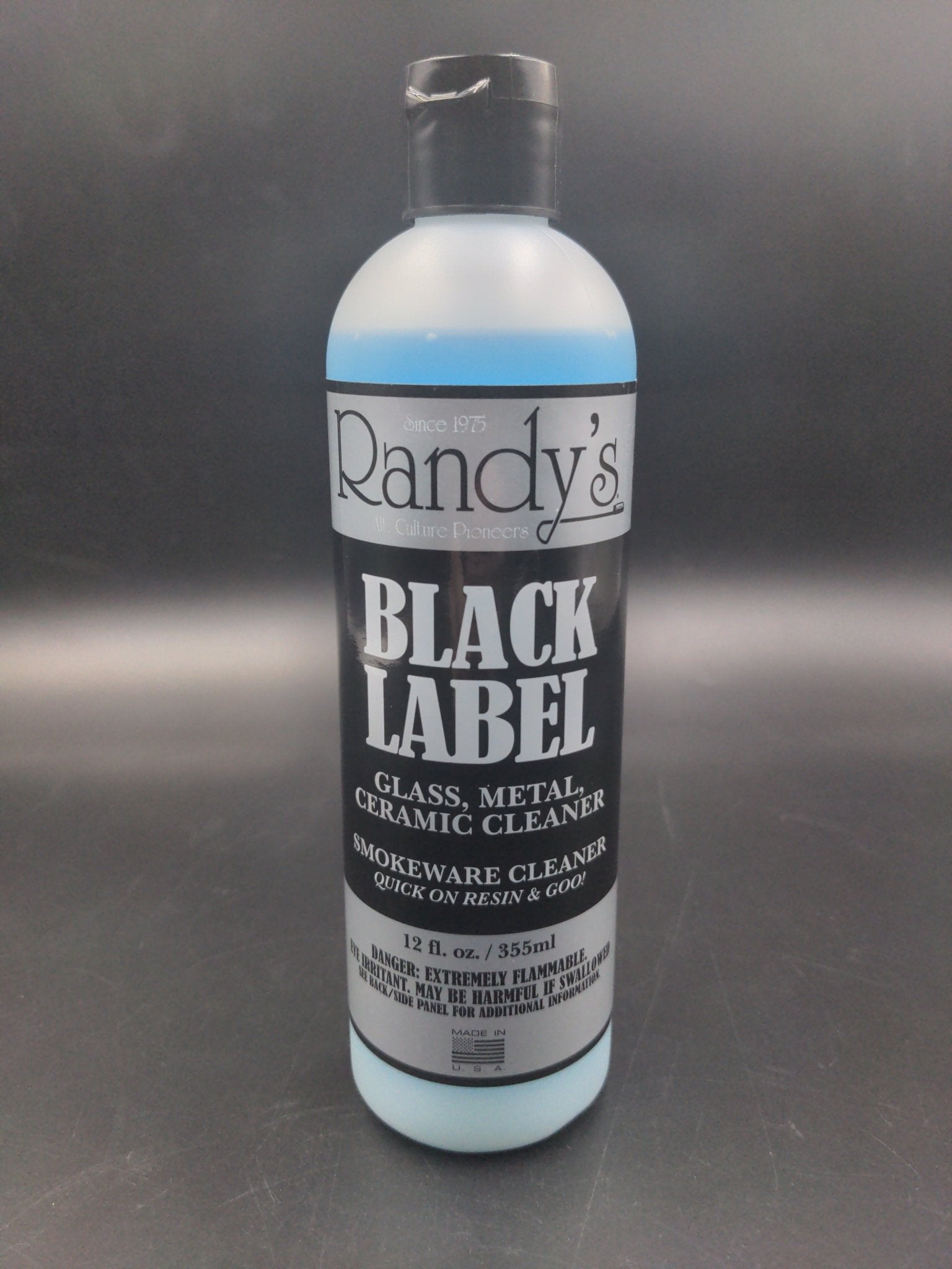 Randy's Black Label Glass Cleaner - 12oz Bottle - Meech Madness Smoke Shop
