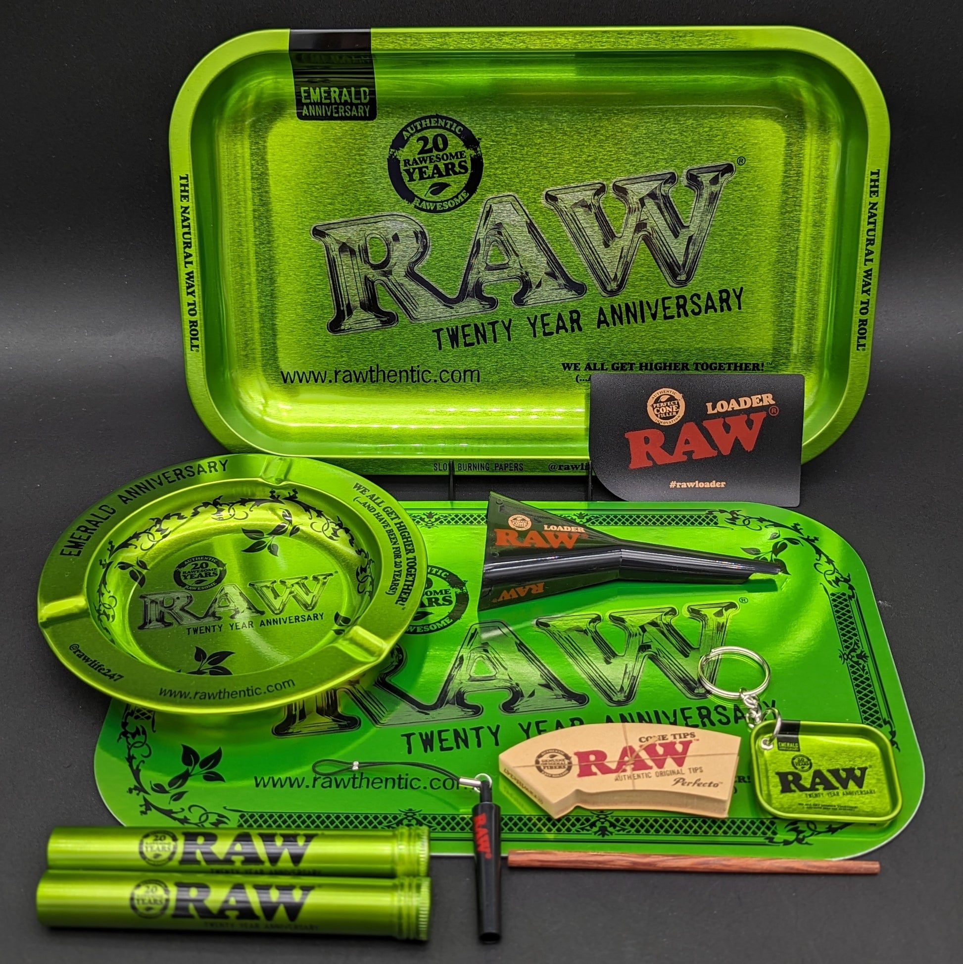 RAW® - 20th Anniversary Emerald Rolling Set-Avernic Smoke Shop