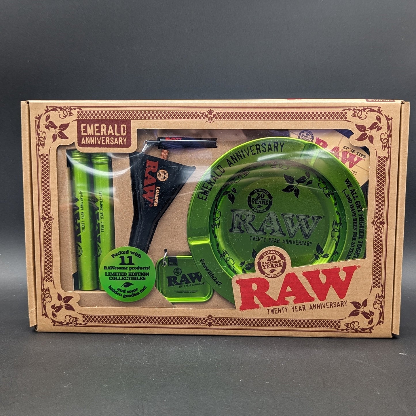 RAW® - 20th Anniversary Emerald Rolling Set-Avernic Smoke Shop