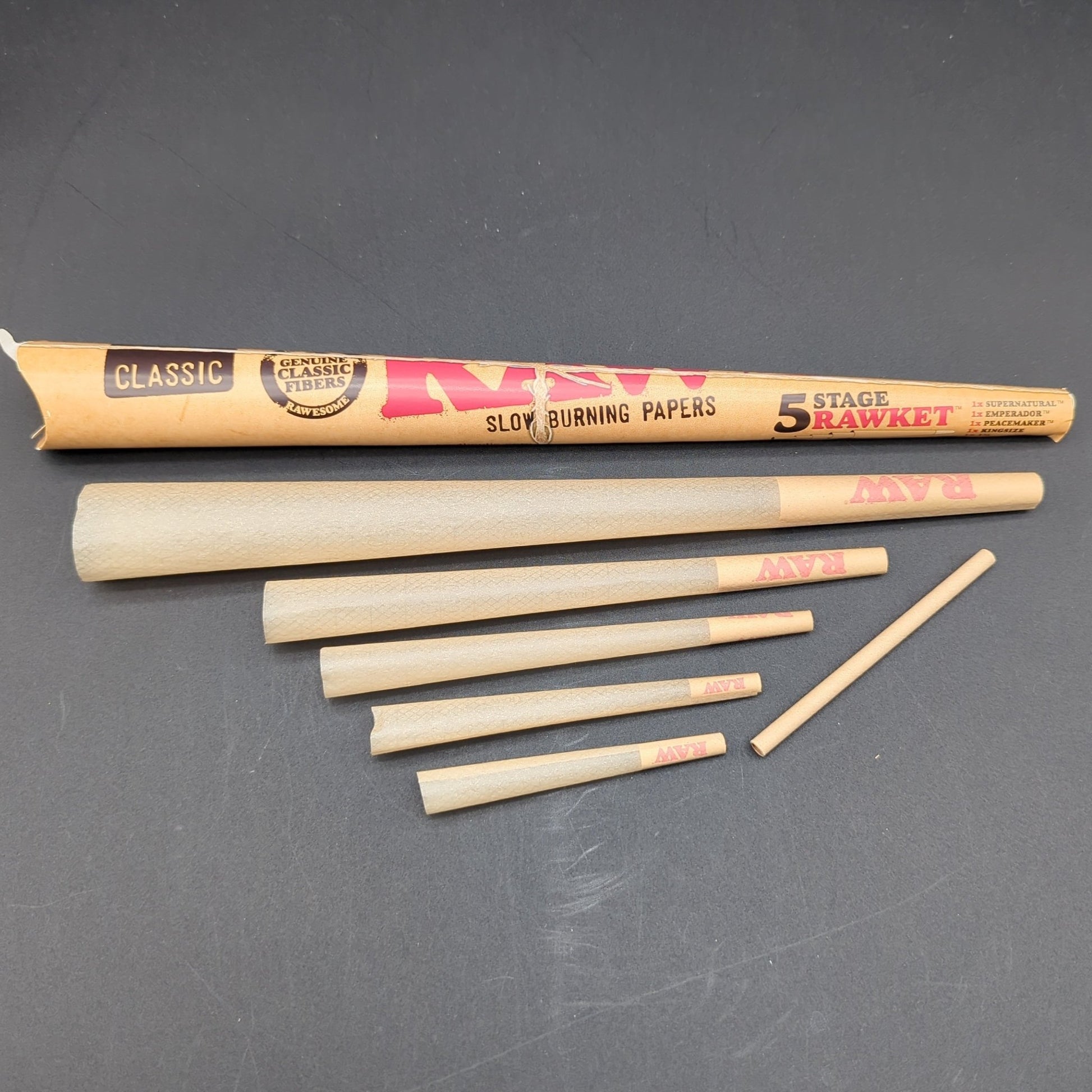 RAW 5 Stage RAWKET Cone Set - Meech Madness Smoke Shop