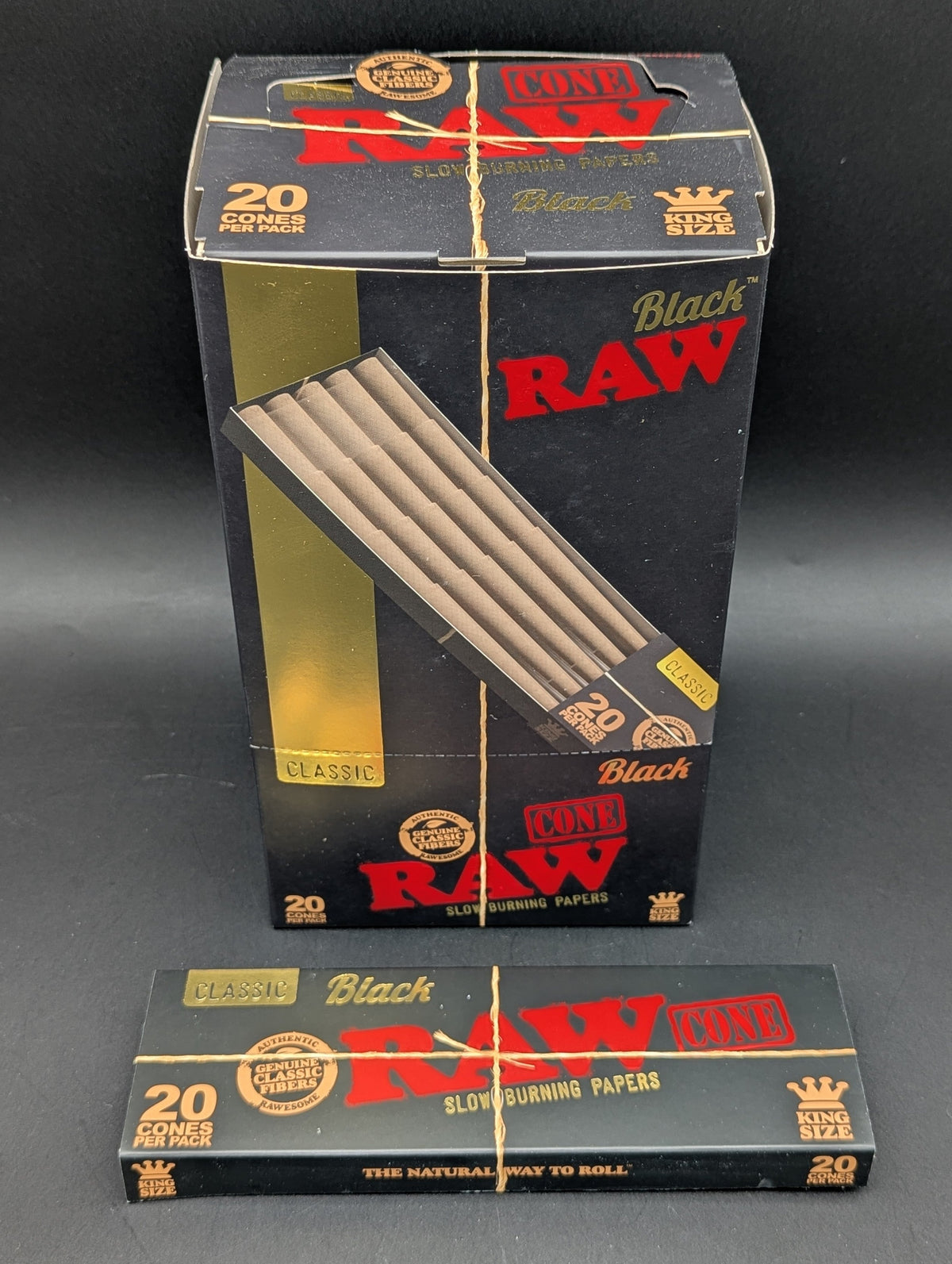 RAW Black Cone King Size | 20pk-Avernic Smoke Shop