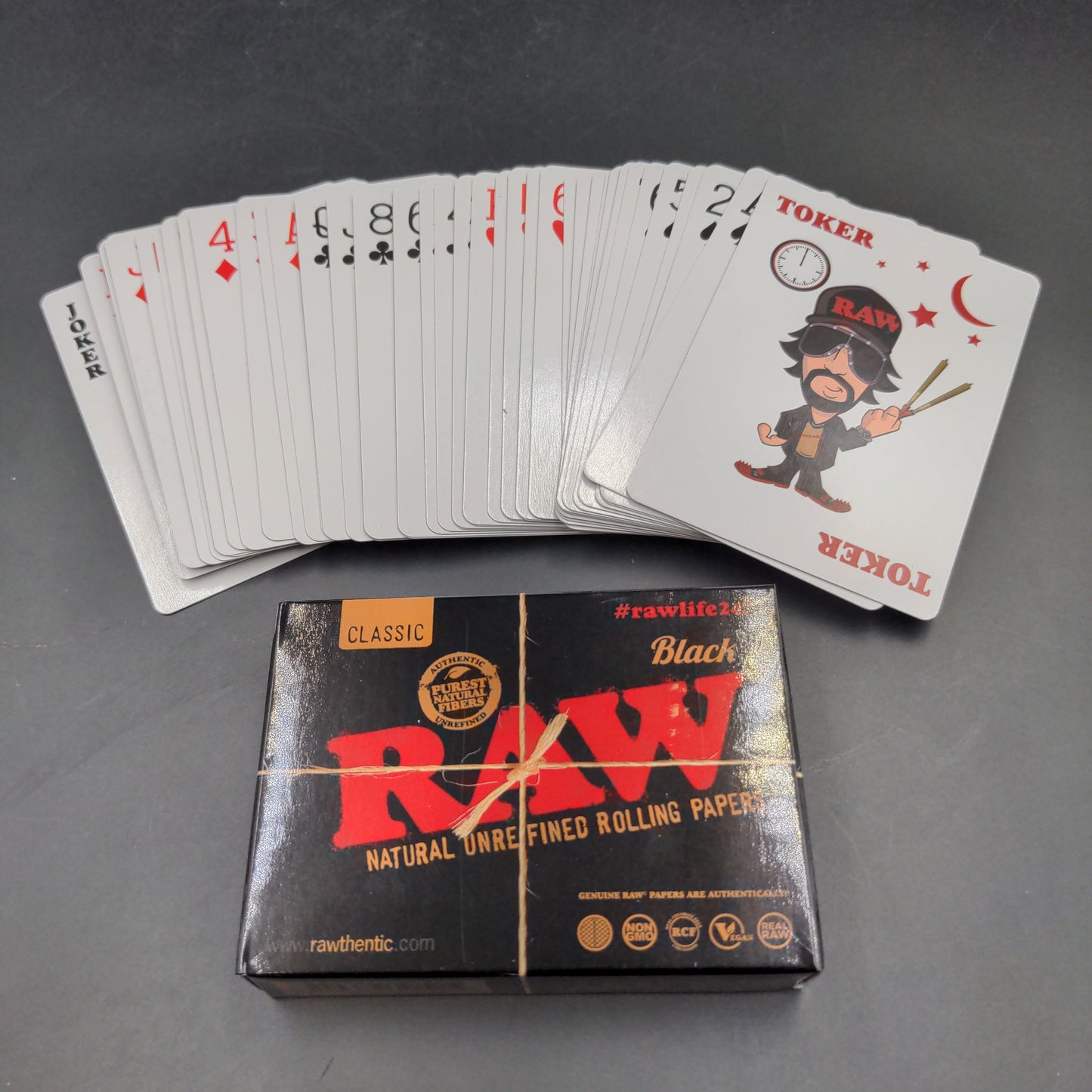 RAW Black Playing Cards - Avernic Smoke Shop