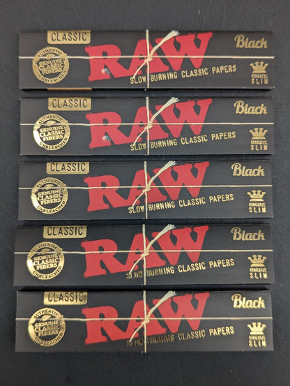 RAW Classic Rolling Papers - King Size Black-Avernic Smoke Shop