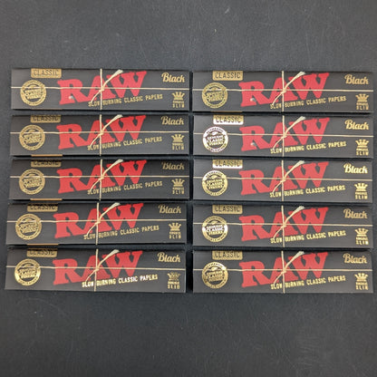 RAW Classic Rolling Papers - King Size Black-Avernic Smoke Shop