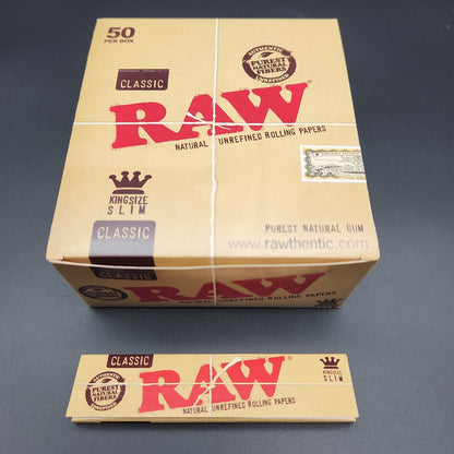 RAW Classic Rolling Papers - King Size Box - Avernic Smoke Shop