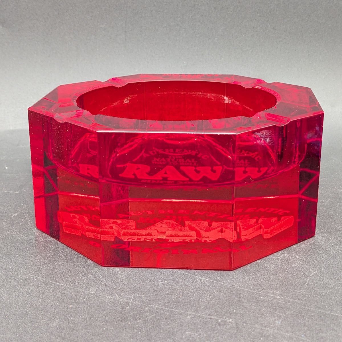 RAW Crystal Ashtray - Red