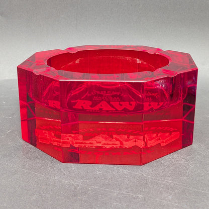 RAW Crystal Ashtray - Red