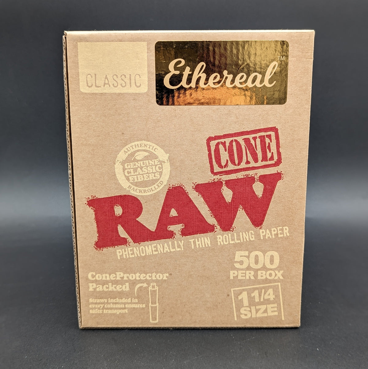 RAW Ethereal Cones | 1 1/4 | 500pc Box-Meech Madness Smoke Shop
