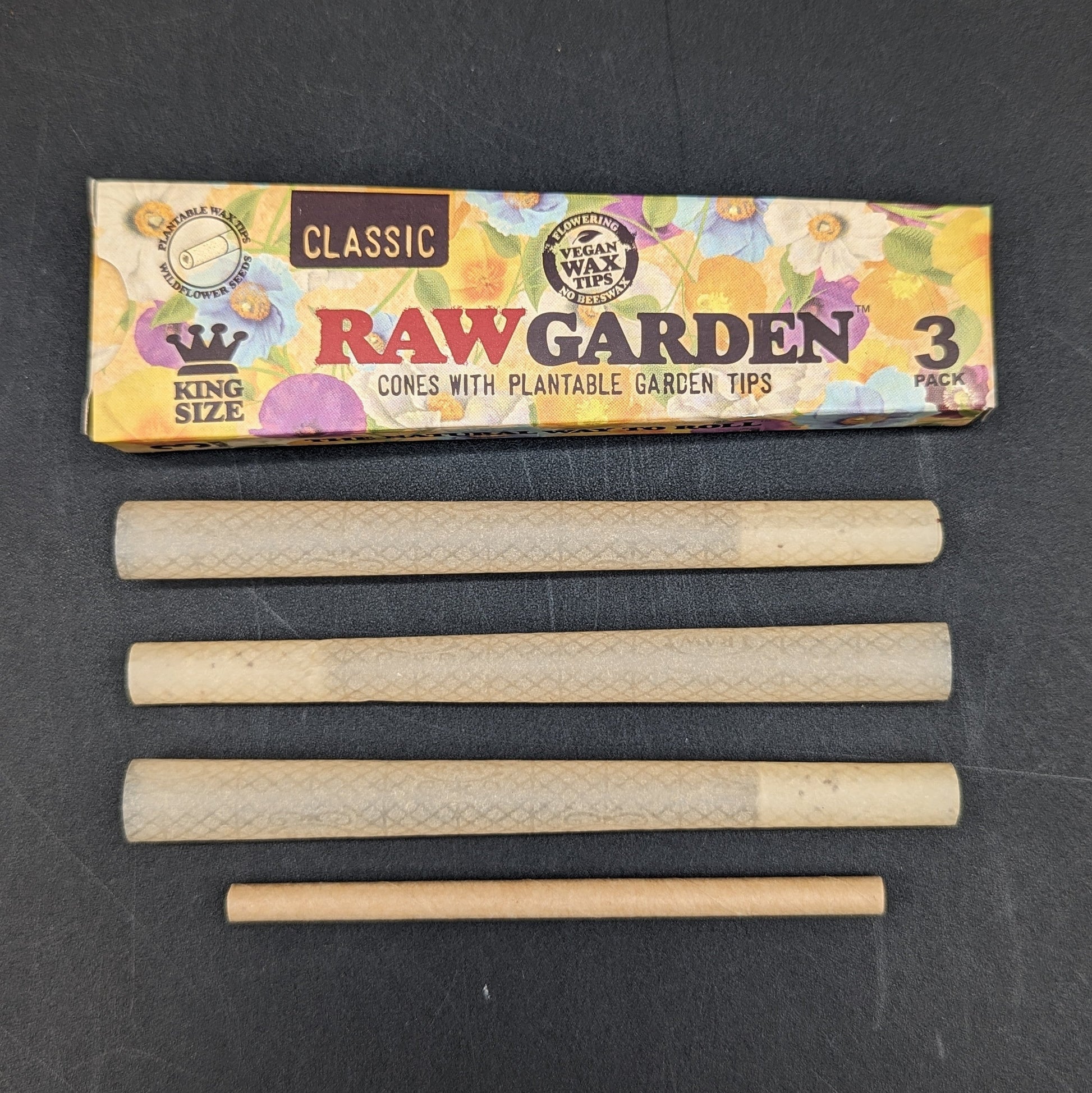 RAW® - Garden Pre-Rolled Cone King Size (3pk)-Avernic Smoke Shop