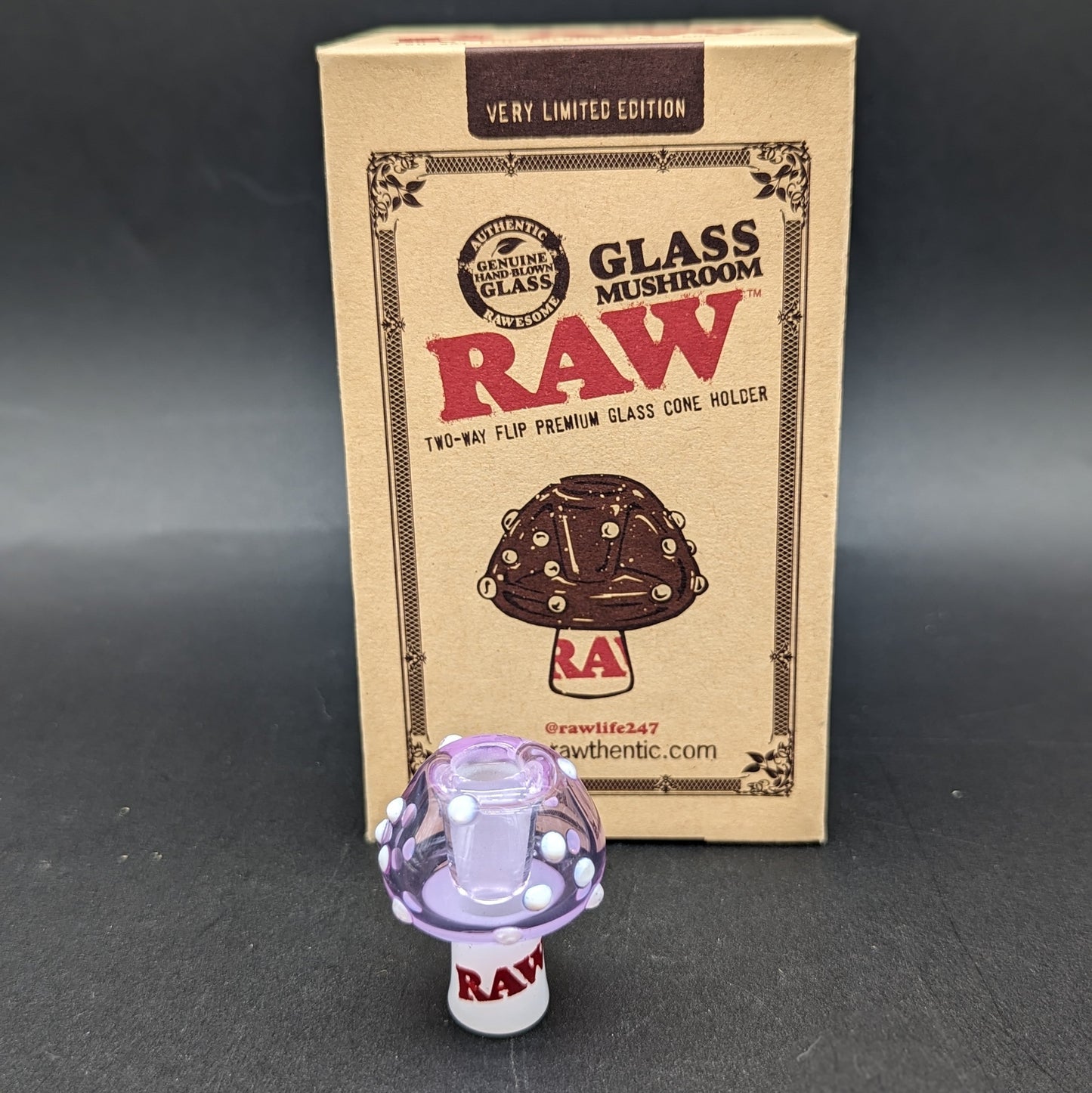 RAW® - Glass Mushroom Cone Holder - Meech Madness Smoke Shop
