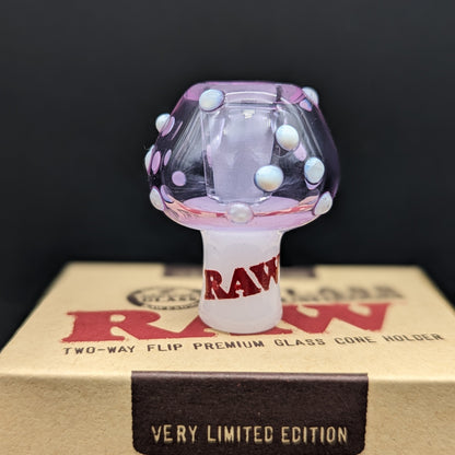 RAW® - Glass Mushroom Cone Holder - Meech Madness Smoke Shop
