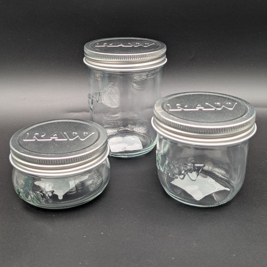 RAW® - Mason Jar - Multiple Sizes-Avernic Smoke Shop
