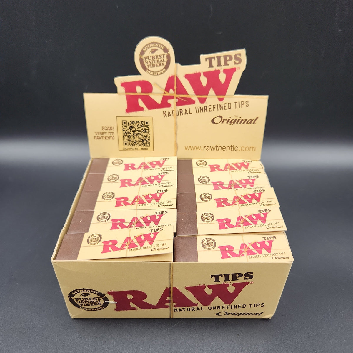 Raw Natural Unrefined Tips - Box of 50-Avernic Smoke Shop