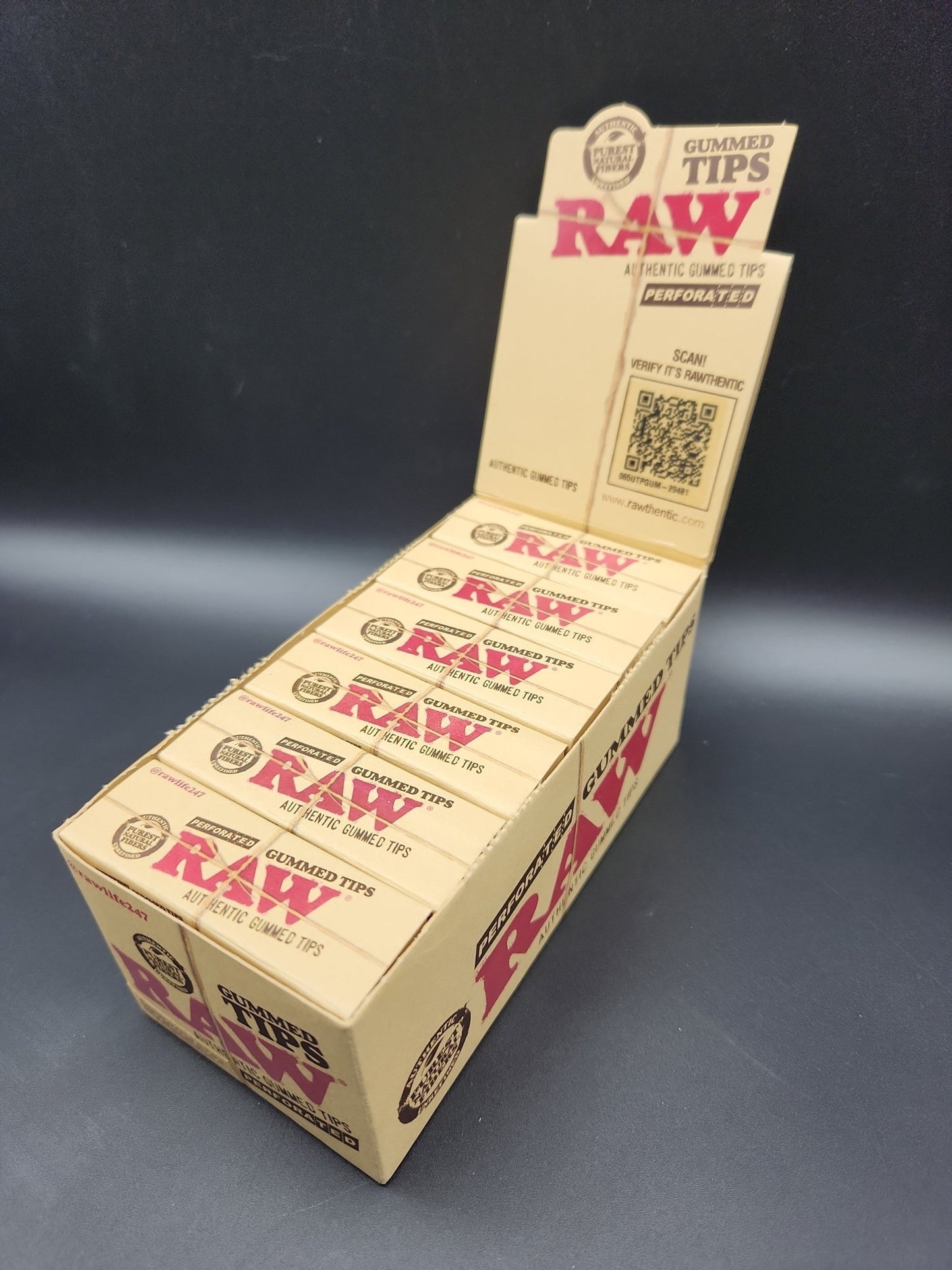 RAW Perforated Gummed Tips - Box of 24 - Meech Madness Smoke Shop