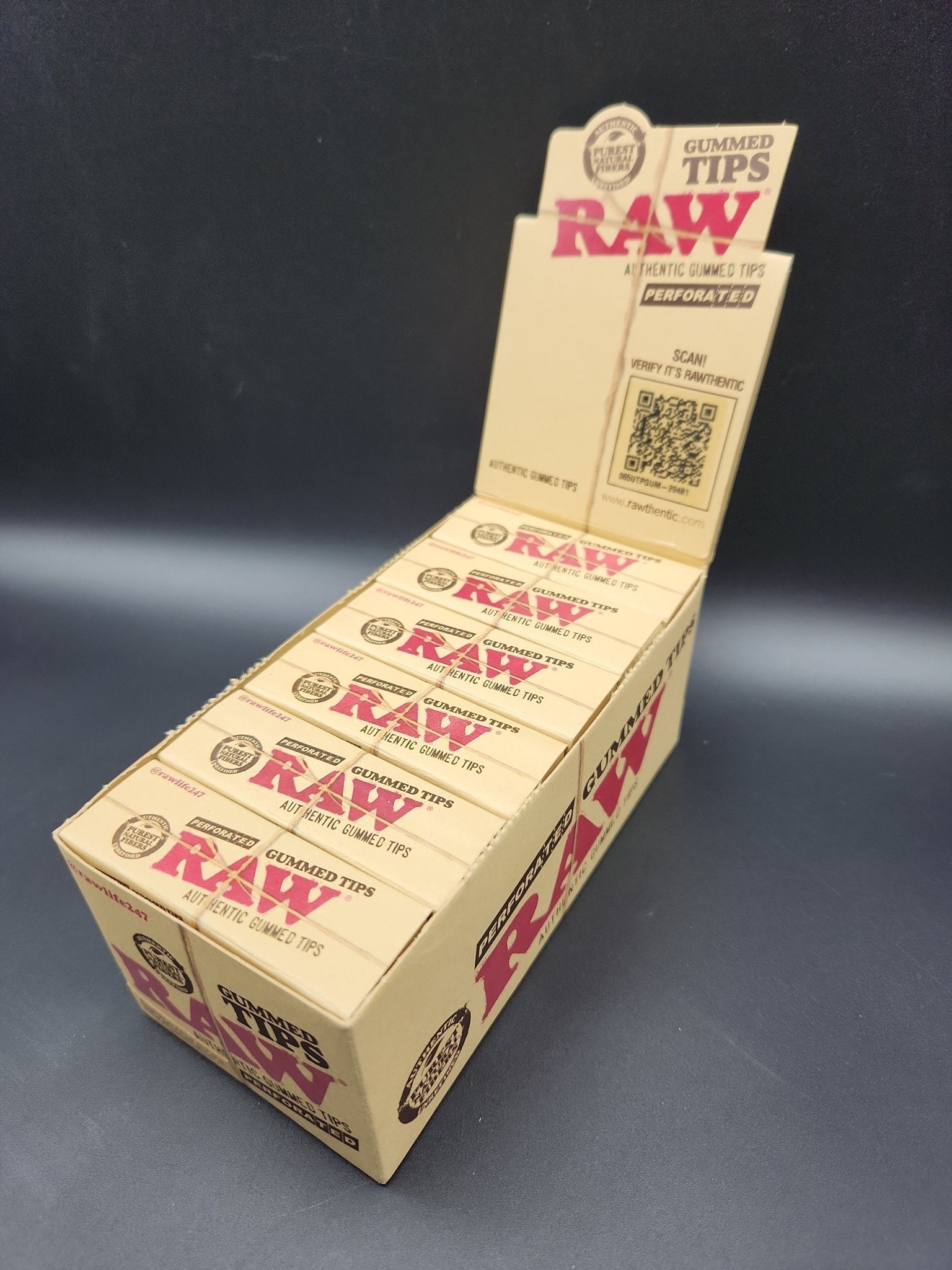 RAW Perforated Gummed Tips - Box of 24 - Meech Madness Smoke Shop