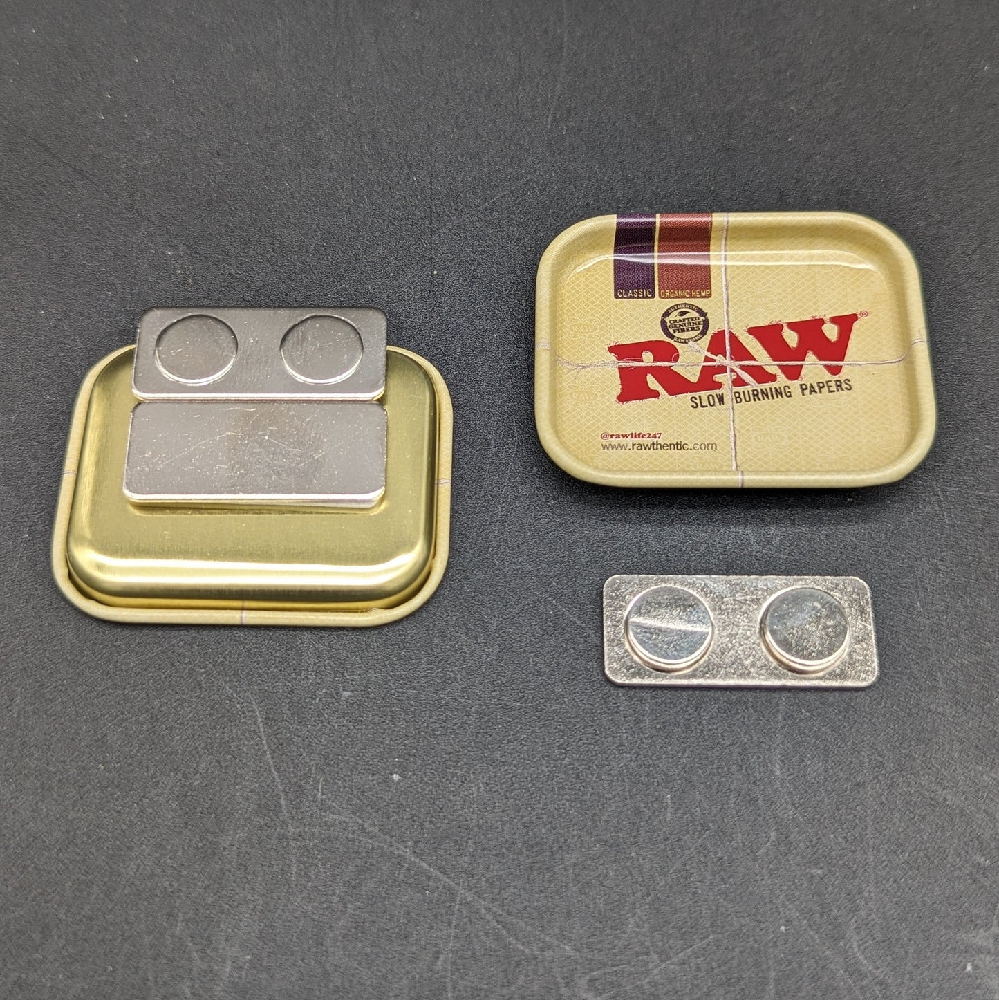 RAW® - Pinner Tray with Magnet Back | 1.8" x1.5" - Meech Madness Smoke Shop