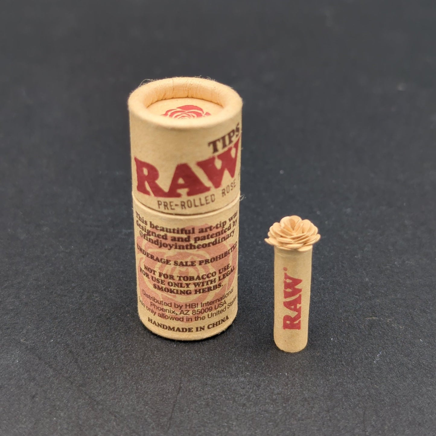RAW Pre - Rolled Rose Tip | Single Tip - Meech Madness Smoke Shop