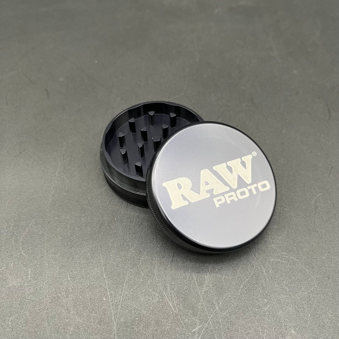 Raw Proto 2.5" 2 - piece Grinder - Meech Madness Smoke Shop