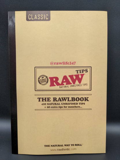 Raw RawlBook - Book of 480 Rolling Tips-Avernic Smoke Shop