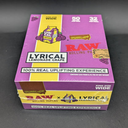 RAW x Lyrical Lemonade Grape Rolling Papers | King Size Wide-Avernic Smoke Shop