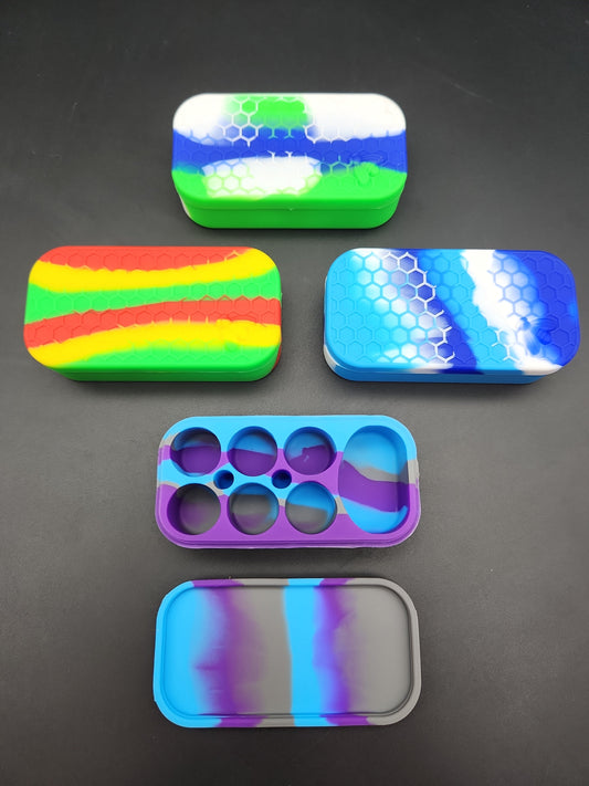 Rectangular Silicone Slicks w/ Multiple Compartments - Avernic Smoke Shop