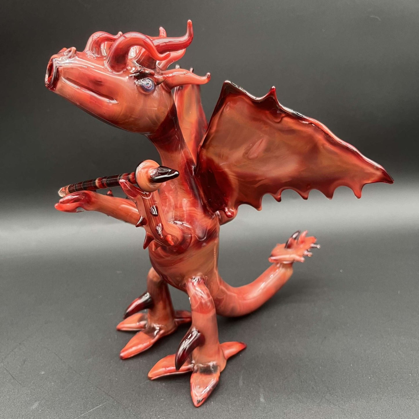 Red Dragon Heady 9" Dab Rig - LLG - Meech Madness Smoke Shop