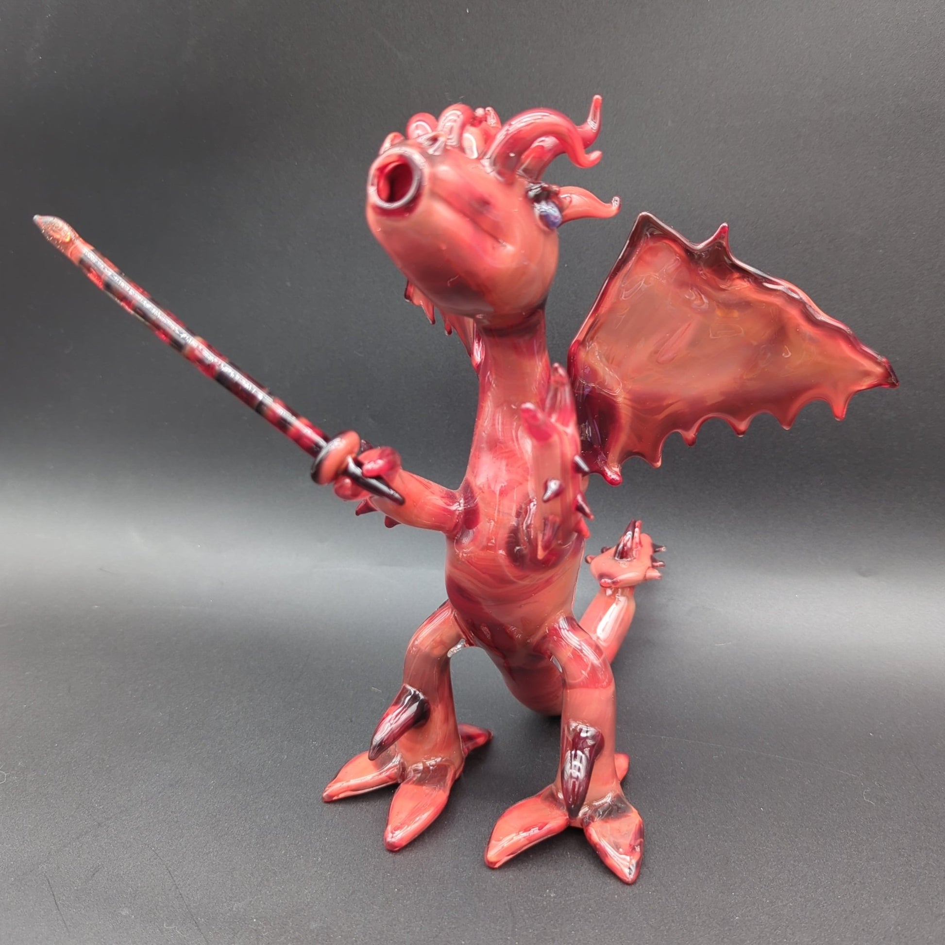 Red Dragon Heady 9" Dab Rig - LLG - Meech Madness Smoke Shop