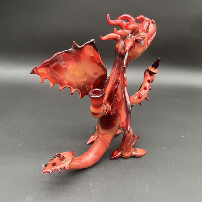Red Dragon Heady 9" Dab Rig - LLG - Meech Madness Smoke Shop