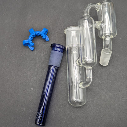 Removeable Downstem Recycler Ash Catcher 14mm 45 Degrees-Avernic Smoke Shop