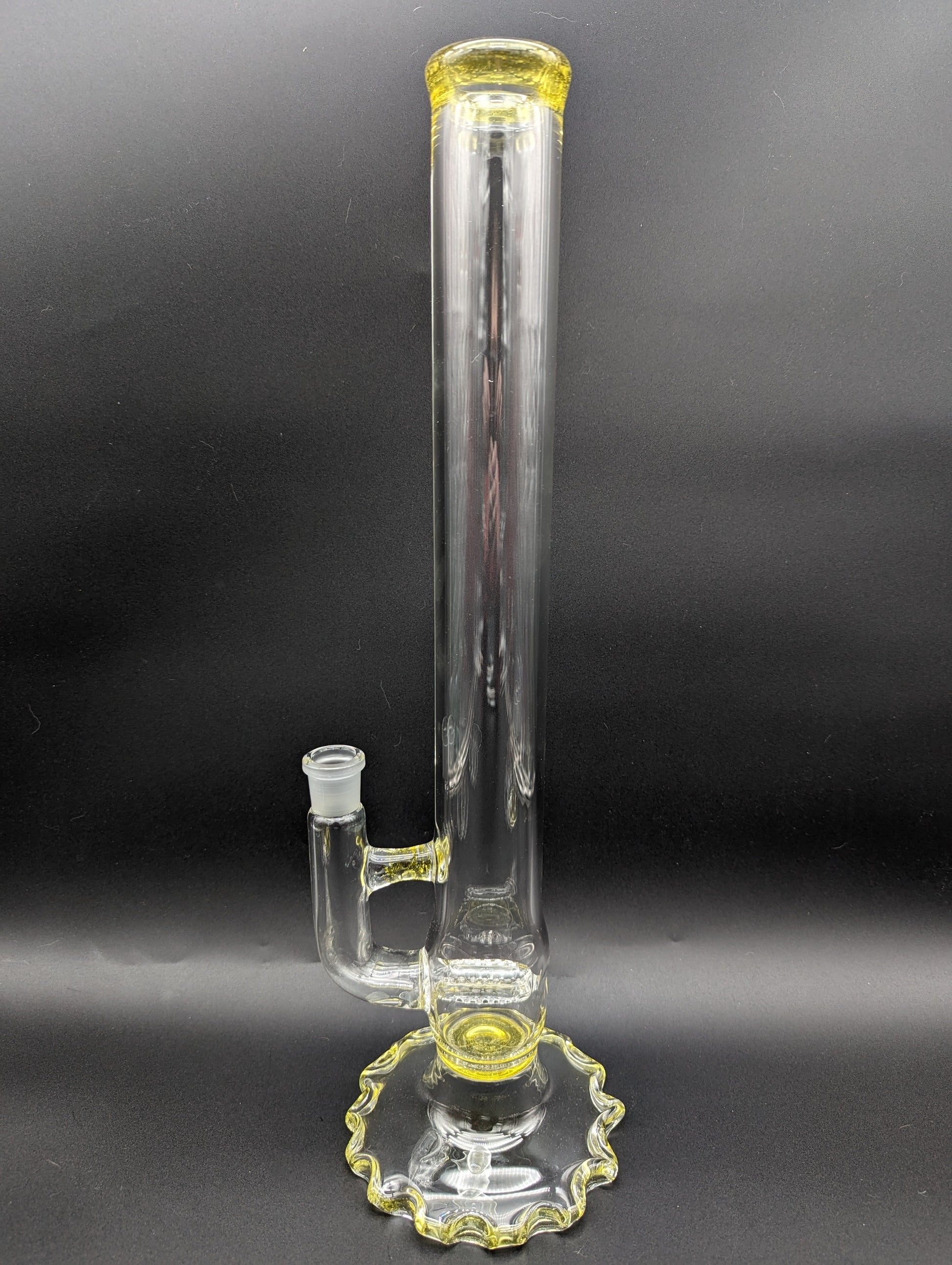 Ripplefoot Straight Tube w/ Inline Perc - Fire Within Glass - Avernic Smoke Shop