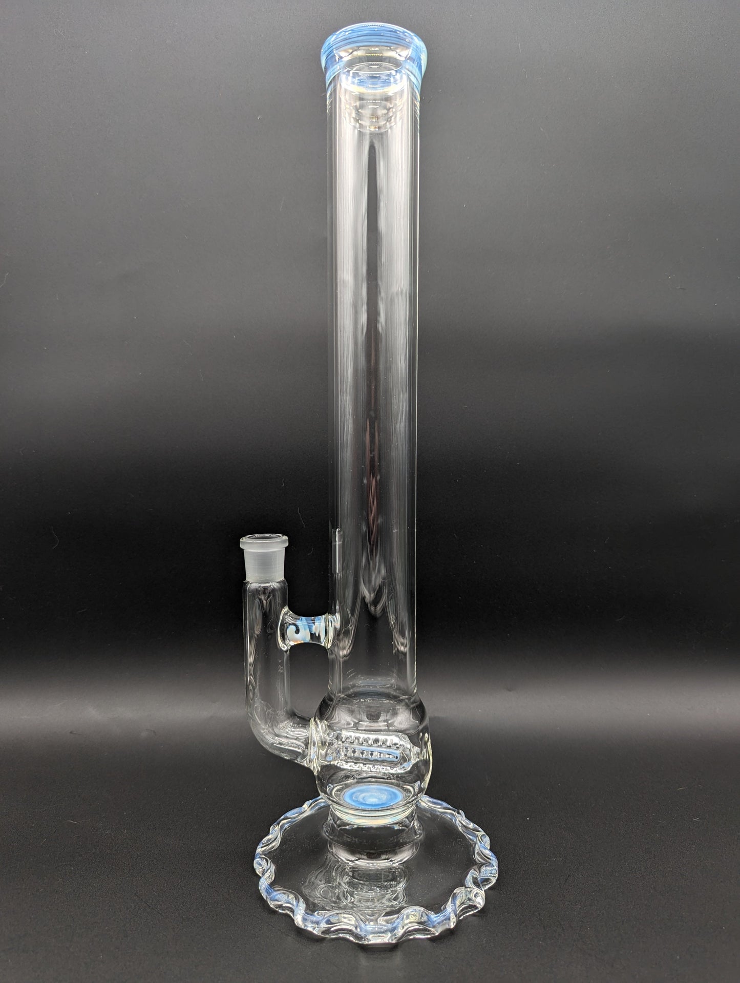 Ripplefoot Straight Tube w/ Inline Perc - Fire Within Glass - Avernic Smoke Shop